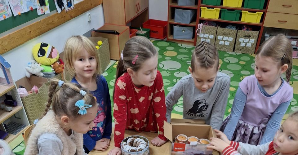 Vánoční snídaně v 1.B