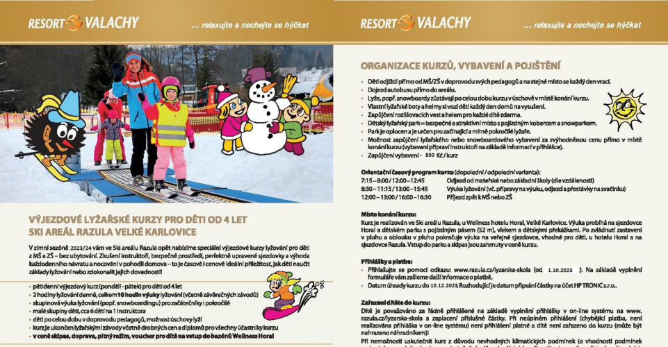 SPORTOVNÍ KURZY 2023/2024