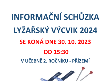 Foto k aktualitě Informační schůzka - Lyžák 2024