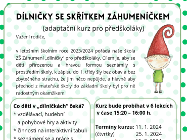 Foto k aktualitě Dílničky se skřítkem Záhumeníčkem