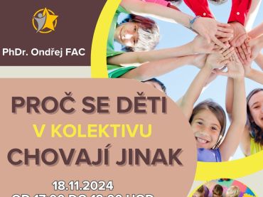 Foto k aktualitě Beseda pro rodiče - Proč se děti v kolektivu chovají jinak