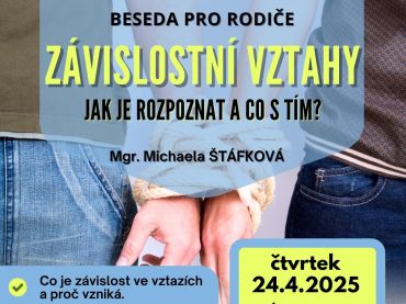 Foto k aktualitě Pozvánka na besedu pro rodiče