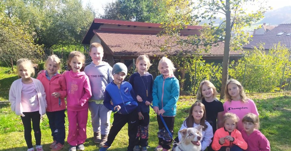 Canisterapie s pejskem Bafym v I. oddělení ŠD