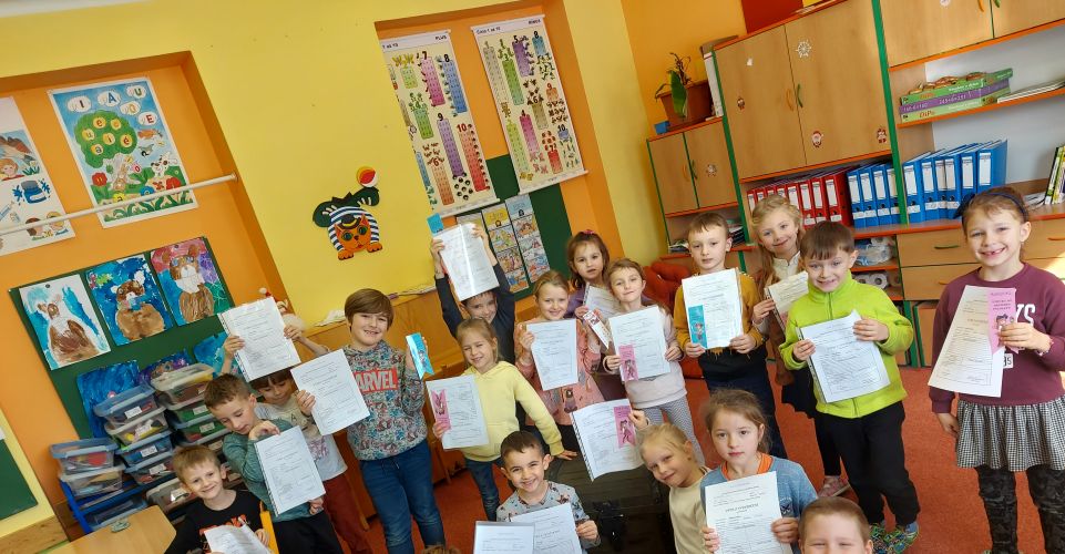 Naše první vysvědčení v první třídě