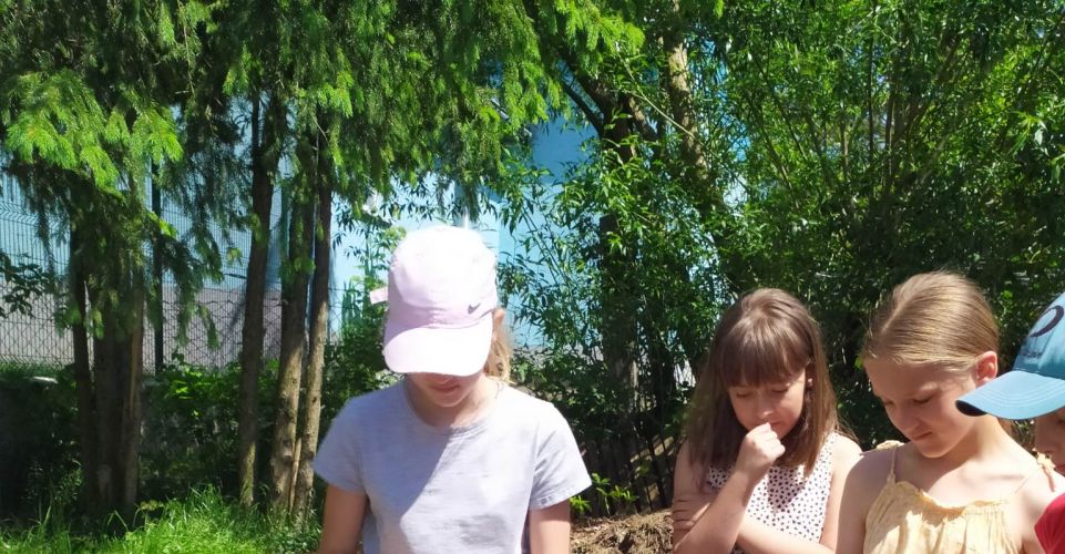 Práce na školní zahradě