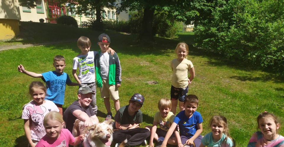 Canisterapie s Baffy a Ejmy v I. oddělení ŠD