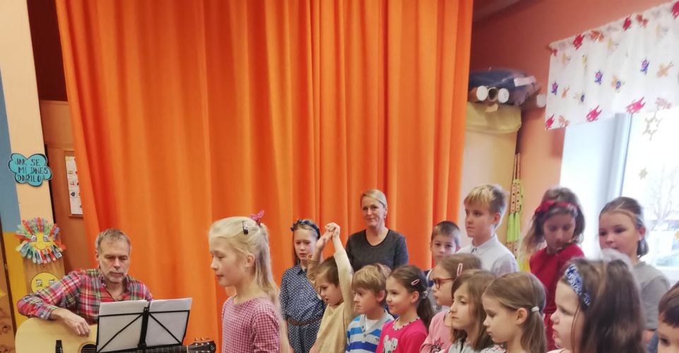 Besídka dětí 1. a 3. třídy v MŠ Tylovice