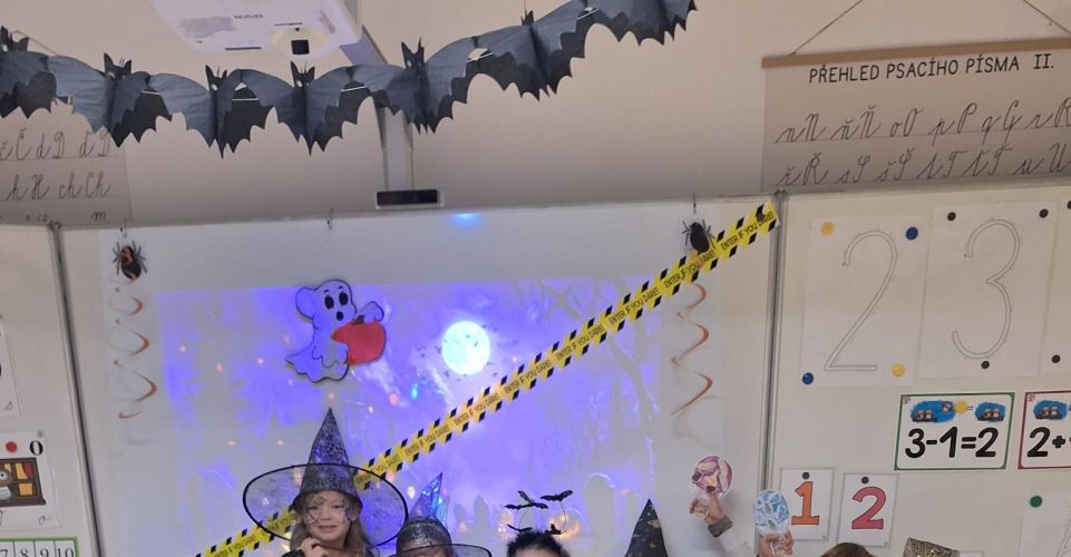Strašidelné vyučování v 1. B