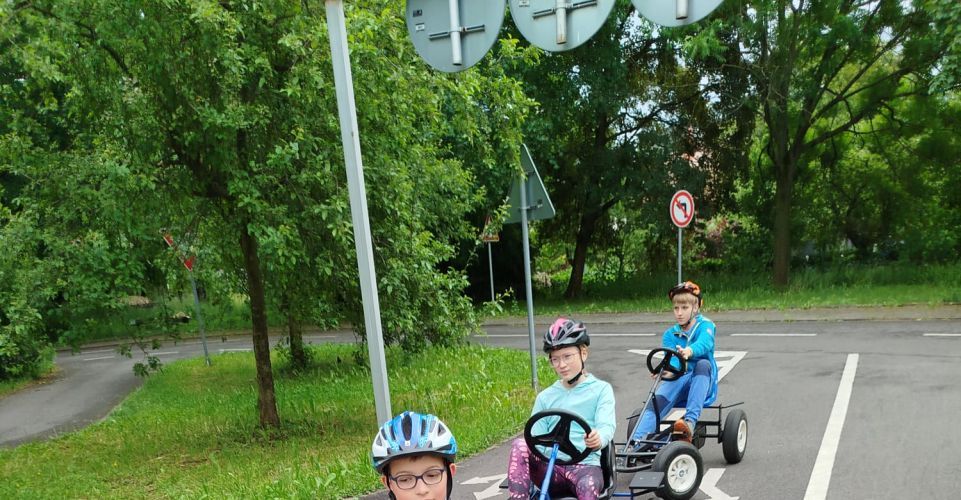 4. třída na dopravním hřišti
