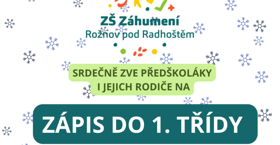 Zápis do 1. ročníku
