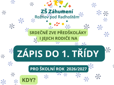 Foto k aktualitě Zápis do 1. ročníku